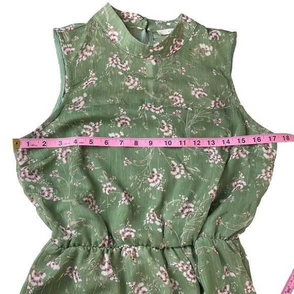 Lush Green Floral Maxi Dress - Picture 7 of 10